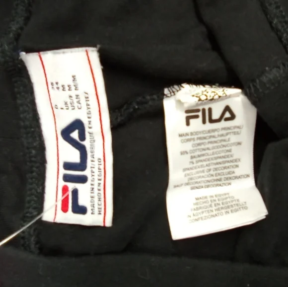 Fila Black W/Colorful Logo, - Picture 5 of 9